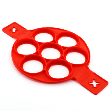 7 uova di silicone cavità che frigge la padella - produttore di pancake da cucina antiaderente
