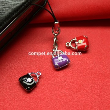 Mobile Phone Accessories Enamel Bag Pendant Charm