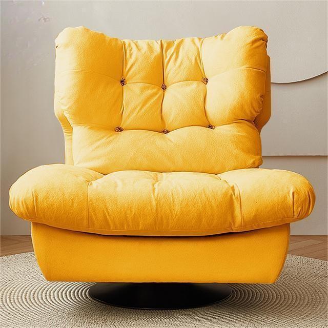 Modern Nordic Light Luxury Style Hotel Furniture Bedroom Living Room Hall Upholstered Leisure Sofa Armrest Chair With Metal Base