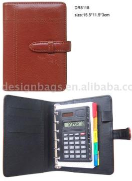Diary with calculater