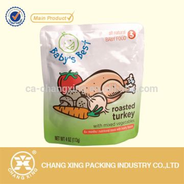 Waterproof Standing Up Pouch Aluminum Foil Ziplock Bag For Food Packaging Clear Resealable Bags