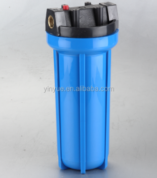 Hot Selling Household Plastic Blue Water Filter Housing with Brass Ports (1/2'' & 3/4'')