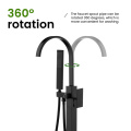 Waterfall Freestanding Tub Filler Faucet Matte Black