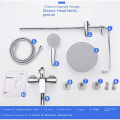 3-Function Brass Bathroom Slide Bar Shower Sets