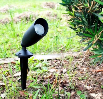 Aluminum ABS Spike Spotlight LED Garden Light GX5.3 MR16 GU10