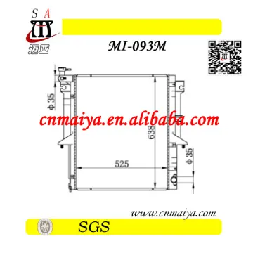 car radiator for L200 mitsubishi