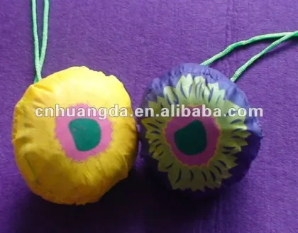 flower foldable nylon bag