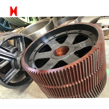 Forging/casting Steel spiral bevel large girth gear and shaft