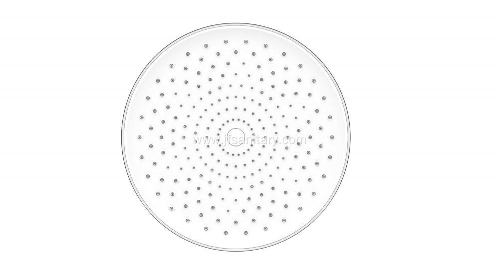 White Single Function ABS Overhead Shower Heads