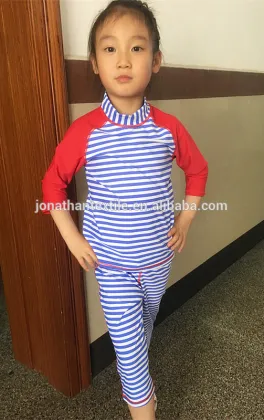 2016 Children's likable long sleeve and pants two piece surfing wear.