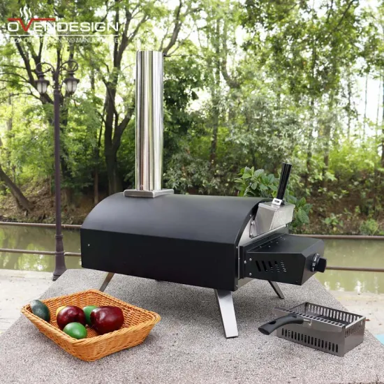 Multifunction 13 Inch Outdoor Hybrid Pizza Oven Pizzaoven Gas Woodfire Home Pizza Oven For Pizza