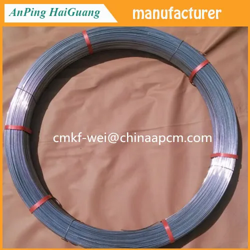 hot galvanized cattle farm fence High tensile fence oval wire 2.2 x 2..7mm