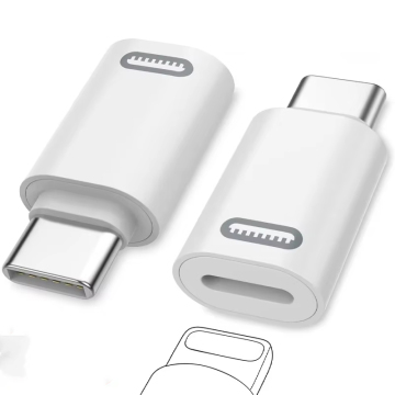 Lightning to Type-C Adapter for iPhone 15 Pro Max: PD27W Fast Charging & High-Speed Data Transfer