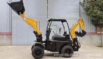 China HUAYA Multi-functional Automatic Mini Backhoe Loader Excavator with EPA/Euro5