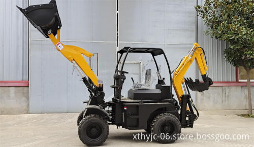 China HUAYA Multi-functional Automatic Mini Backhoe Loader Excavator with EPA/Euro5