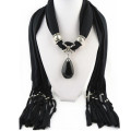 New Coming Colorful Polyester Jewelry Scarf