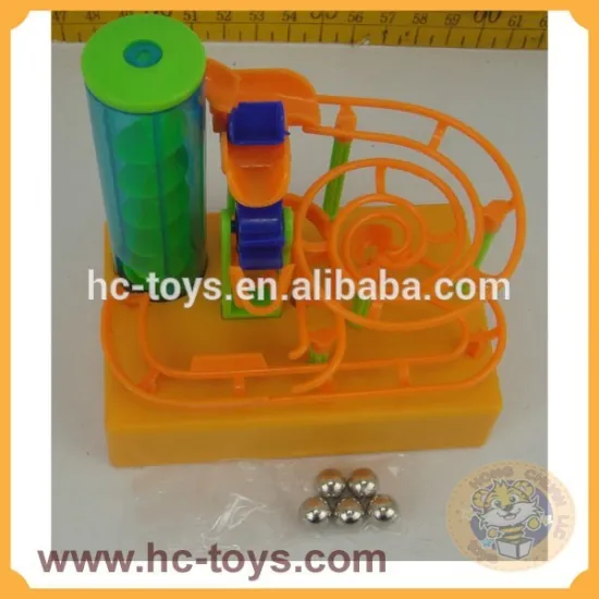 Self Assembly Marble Run, Plastic Ball Run Toys, Contruction Marble Run,