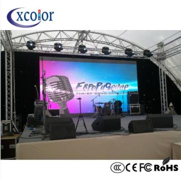 Fondo de escenario al aire libre Led alquiler P4 pantalla de visualización