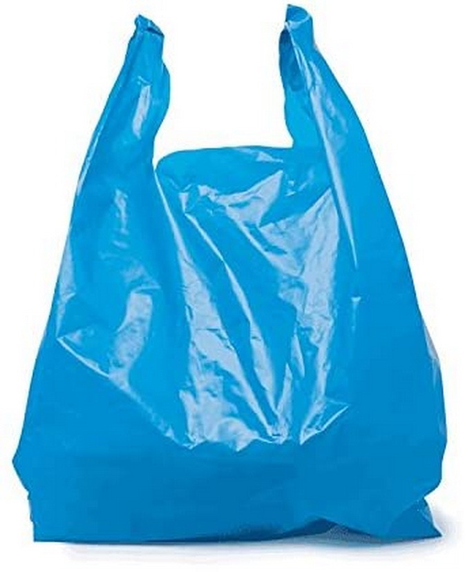 Blue Grocery Thick Resealable Plastic Custom Shipping Packaging Bags