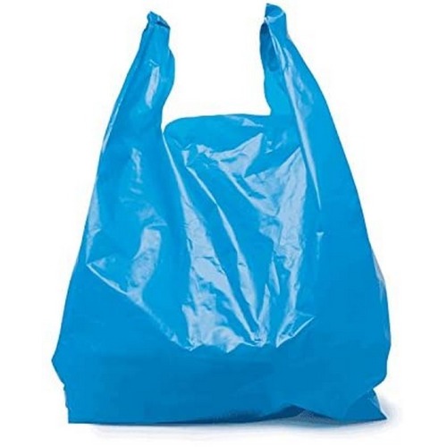 Blue Grocery Thick Resealable Plastic Custom Shipping Packaging Bags