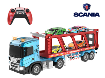 Licensed Scania P410 1:40 RC Car Carrier Truck with 2.4GHz Remote Control