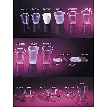 disposable plastic Cups and Bowls