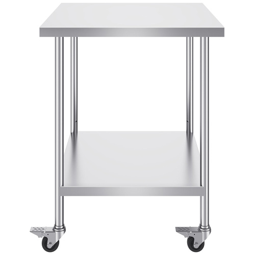 durable stainless steel tables with wheels Stainless steel work tables for restaurants Supplier