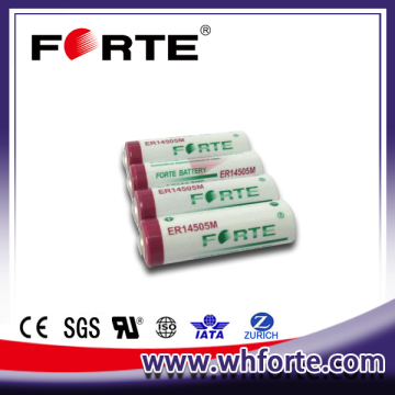 3.6v AA size ER14505M 2000mAh lithium battery