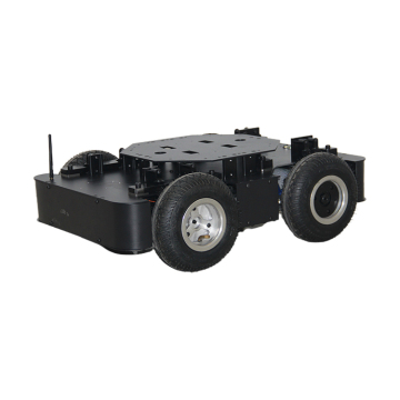Black 9 Inch Pneumatic Tire Robot Chassis - Manufacturer Supplier Spray Paint
