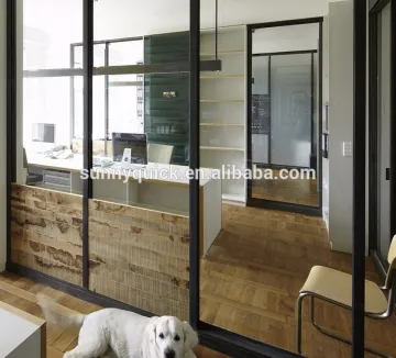 Aluminum sliding doors with toughened glass