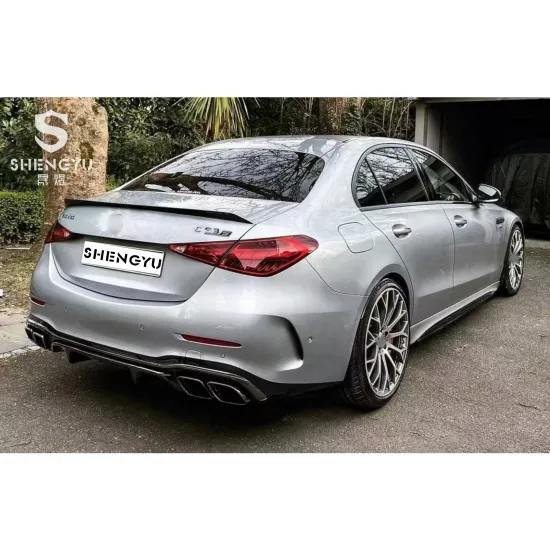 Exhaust Tail Pipes Diffuser for Mercedes-Benz C-Class W206 2022 - Upgrade to C63 AMG