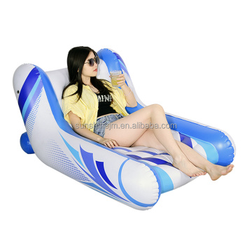 Swimming Pool Inflatable Pool Lounger With Cup Holder