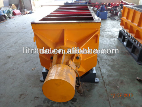 Linear type stone tumbling machine