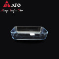 Elegant household dinner Borosilicate Rectangle oven plate