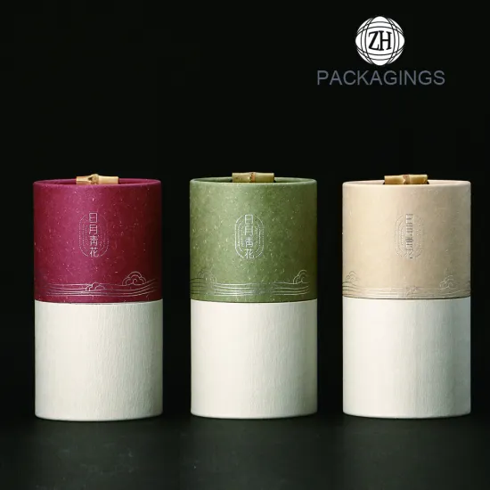 Custom made round tube for tea packaging