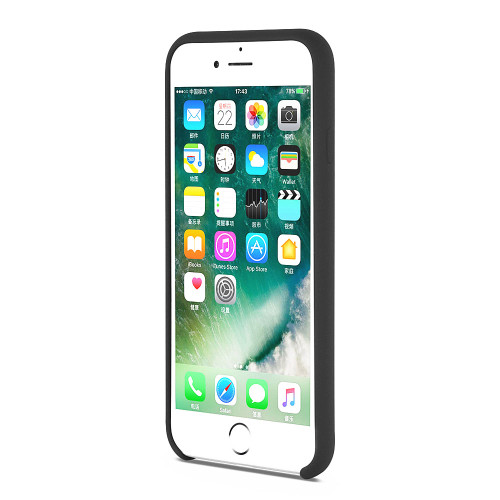 Soft full coverage liquid silicone iphone 7 plus case