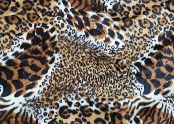 Upholstery Velvet Printed Warp Knitted Fabric for Sofa