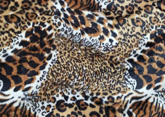 Upholstery Velvet Printed Warp Knitted Fabric for Sofa