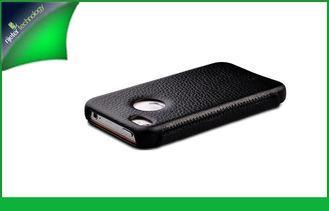 Book Style Black Apple Iphone 5 / 5s Leather Cases , Smartp