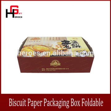 Trade Assurance Luxury Customized Packaging Biscuit Paper Packaging Box Foldable