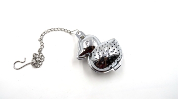 duck shape unique stainless steel tea strainer