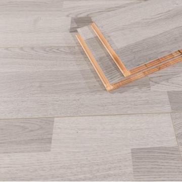 Parquet chêne contrecollé 3 plis gris cendré 3 frises