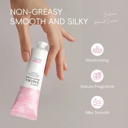 LAIKOU 30g Hand Cream - Smooth Skin, Moisturizing, Refreshing, Radiant, Japan Sakura