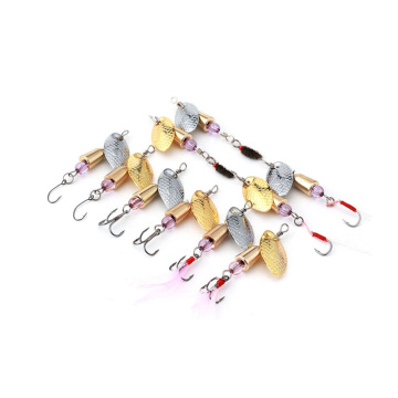 High Quality Metal Trolling Lure Set with Treble Hooks