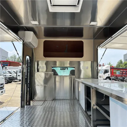 Street Hamburger Fries Food Truck for Mobile Sales