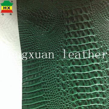 Green Crocodile Leather , Pvc Leather