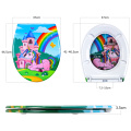 Fanmitrk Soft Close Toilet Seat Seat Unicorn Match UF01-22