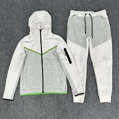 2024 Custom Fashion Logo Tech Fleece Track Suit for Men