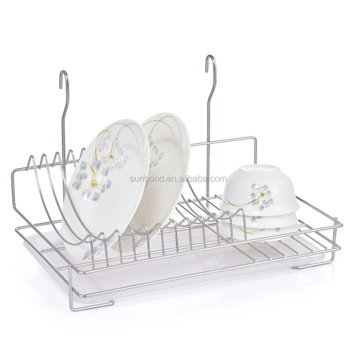 Cabinet Drying Rack storage dish drying rack with plastic tray Supplier