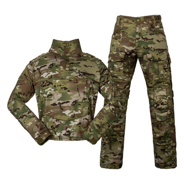 Tactical Polyester Cotton Rip Stop Uniform with EVA Pad - Frog